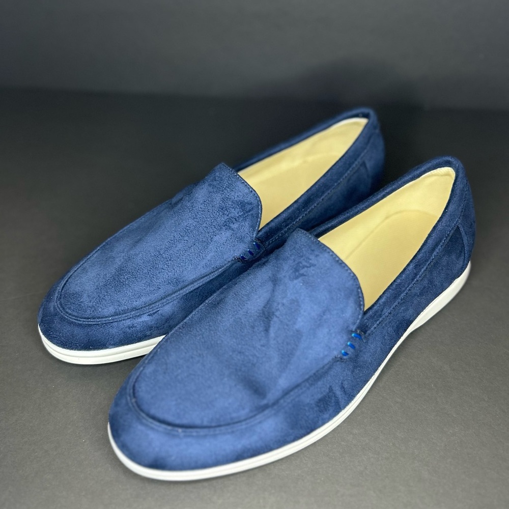 Men's Classic Blue Loafers - Picture 2 of 7